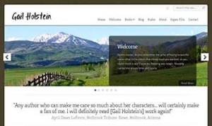 Author Website Design - Gail Holstein